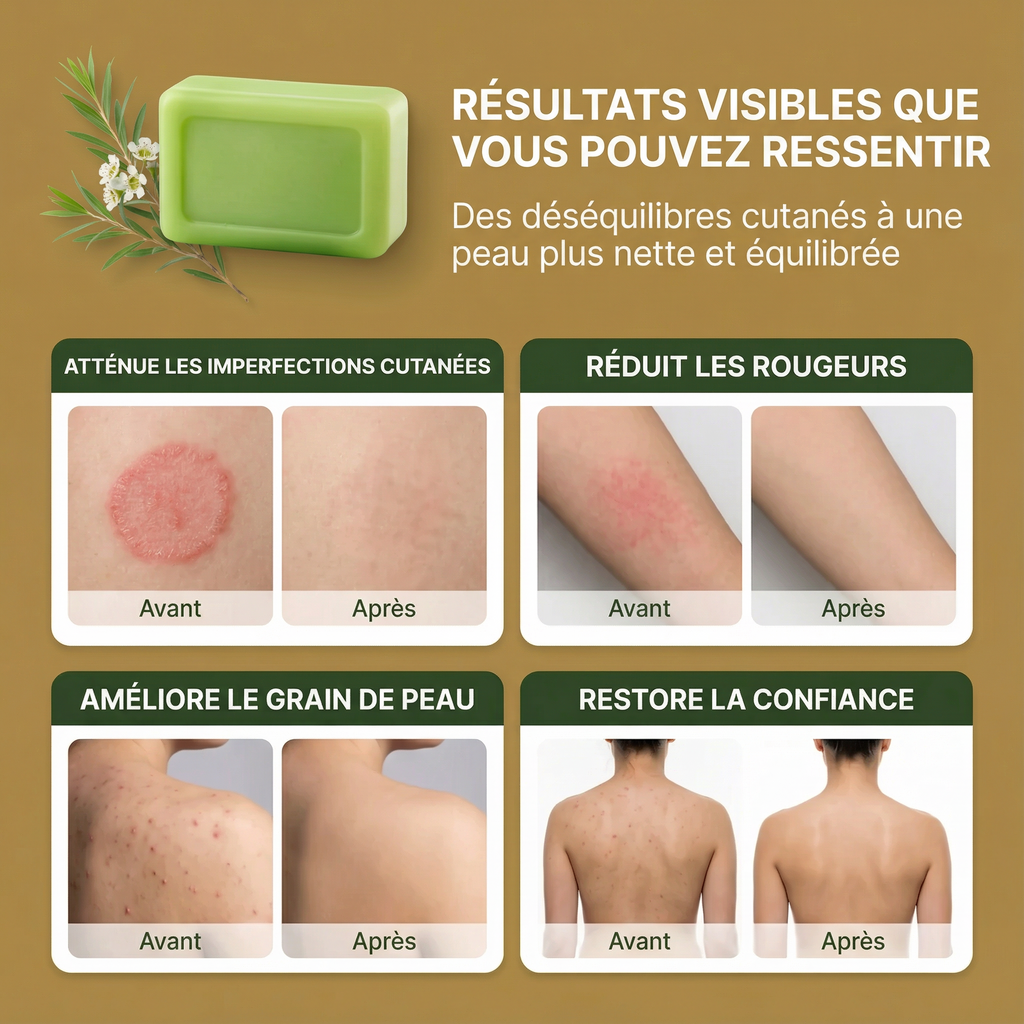 Savon de Bain Bio Purifiant – Peaux Grasses & Sujettes aux Imperfections